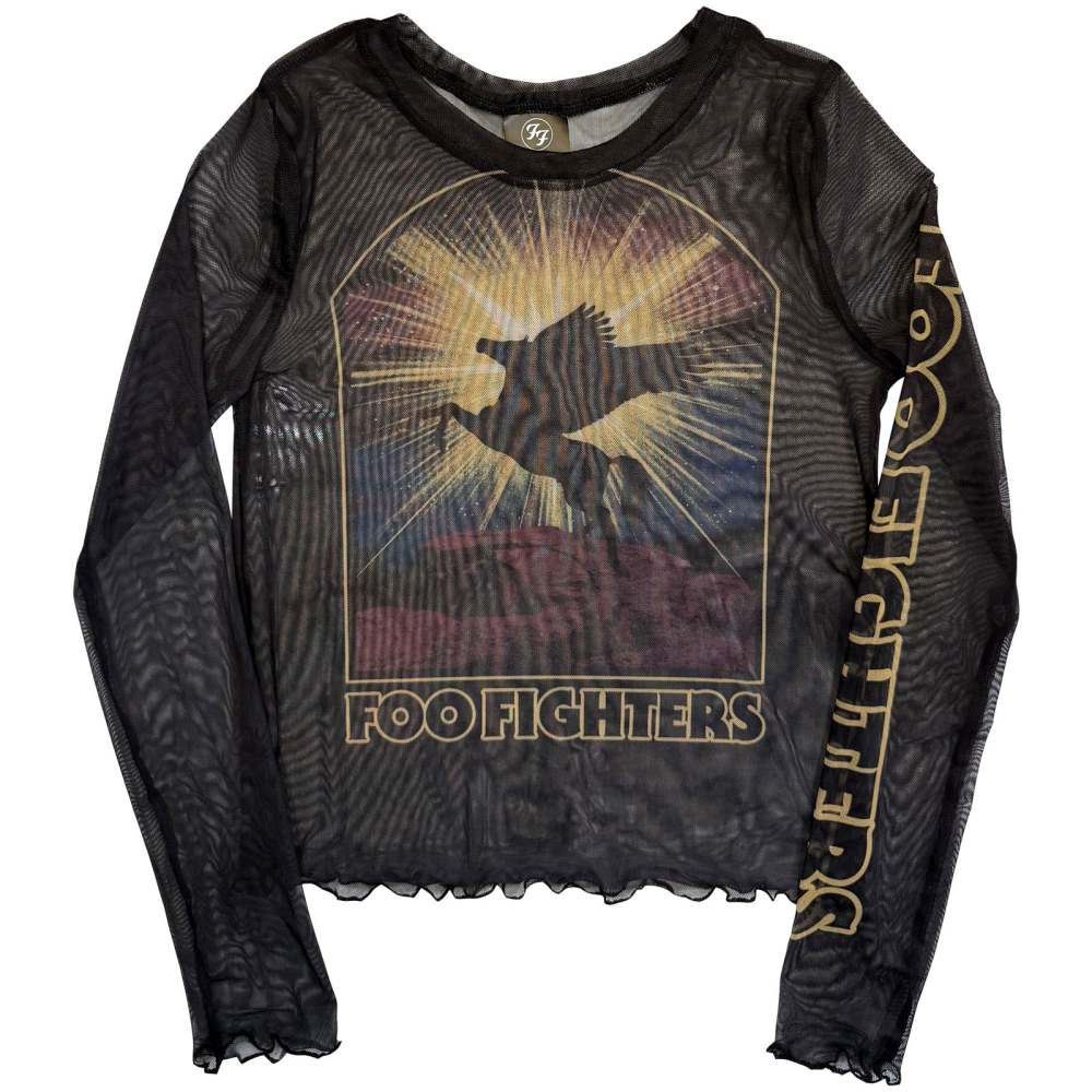 Foo Fighters - Pegasus Crop top - Schwarz